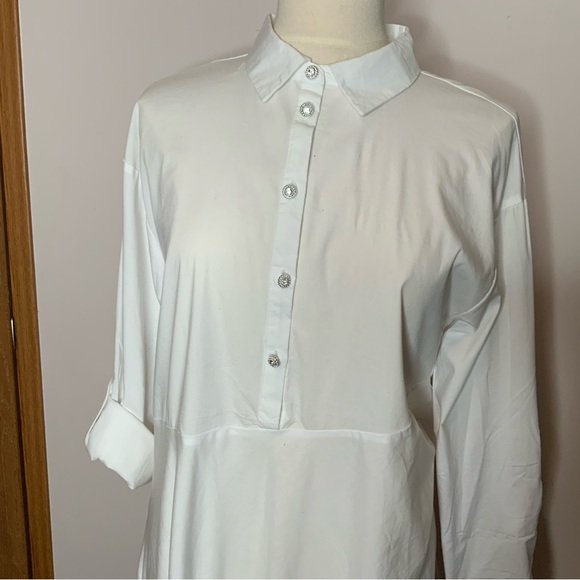 Cupio White Shirt Dress - Picture 8 of 9
